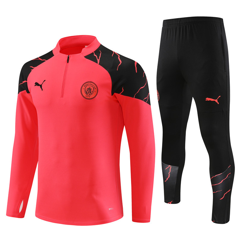 AAA Quality Manchester City 23/24 Tracksuit - Red/Black